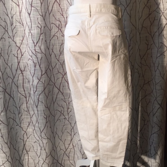 Gap white khaki skinny pant black zippers - Picture 3 of 7